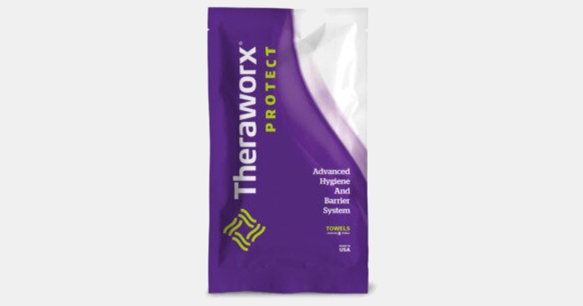 Theraworx Protect 8 Pack Bathing Wipes, Case of 30 with your logo