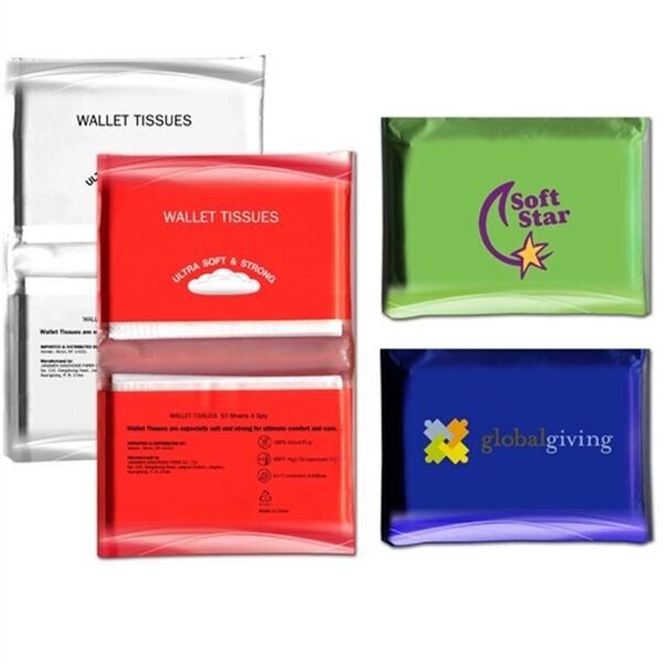 Main Product Image for Custom Imprinted Tissue Pack, Full Color