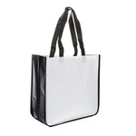 Tote bag with choice of trim color - Black