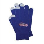 Touch Screen Gloves, Full Color Digital - Blue