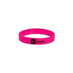 USA Screen Printed Silicone Bracelet - Hot Pink