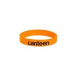 USA Screen Printed Silicone Bracelet - Orange