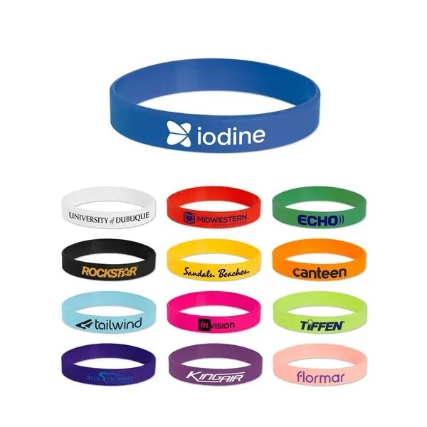 Main Product Image for Custom Imprinted USA Screen Printed Silicone Bracelet