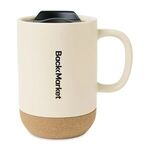 Valo Ceramic Lidded Mug - 14 Oz. - Bone