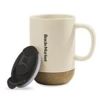 Valo Ceramic Lidded Mug - 14 Oz. -  