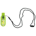 Whistle/COB Light Lanyard - Lime Green