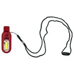 Whistle/COB Light Lanyard - Red