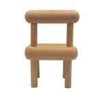 Wooden Chair Phone Holder - Natural Wood