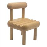 Wooden Chair Phone Holder -  