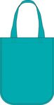 Yuma Sublimated Non-Woven Curve Bottom Tote - 2-Sided - Teal