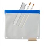 Zip-It™ PEVA School Kit - Blank Contents - Blue